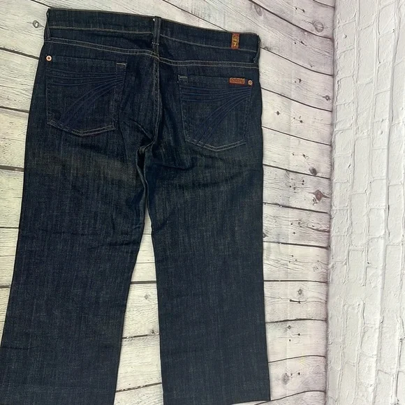 7 for All Mankind | Cropped Dojo Jeans | Dark Wash | Size 30 - Picture 10 of 11